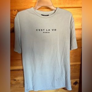 Soft blue oversized tee